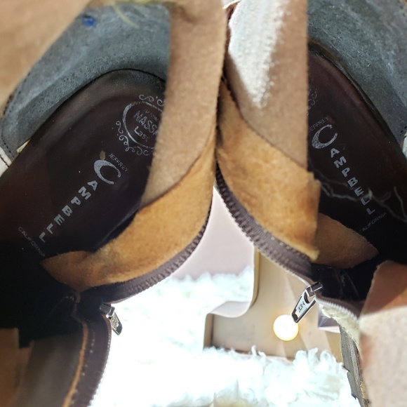 Jeffrey Campbell Military Combat Boots Tan Suede - Picture 8 of 8